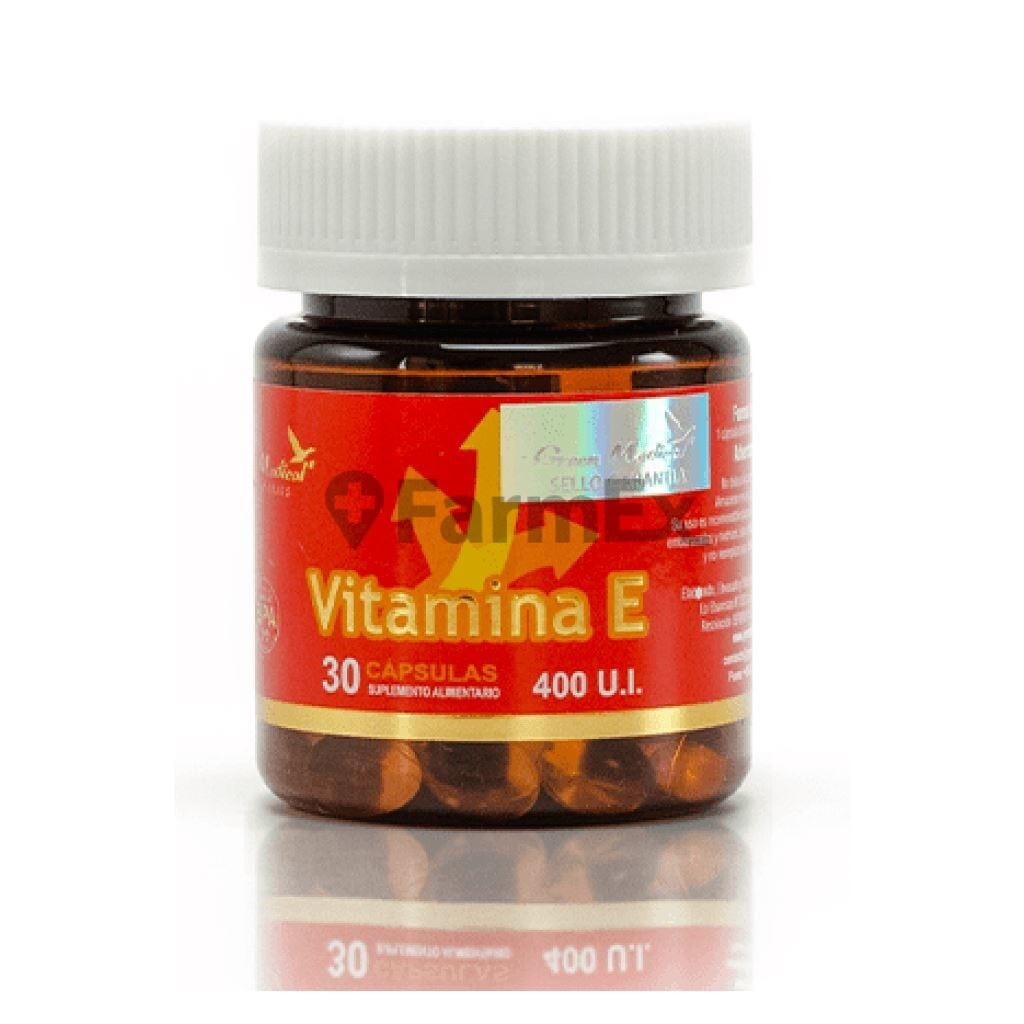 Vitamina E 400 U.I. x 30 cáps Farmex-Pluxee-Persistente